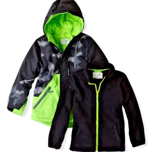 NWT The Children's Place Boys Winter Jacket 3-in-1 Snowsuit Ski Puffer 1… - Picture 2 of 4